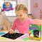 117-Piece Rainbow Scratch Paper Art Kit for Kids – DIY Magic Drawing Pads with Styluses & Stencils, Birthday, Christmas, and Party Favors (Green-Castle)